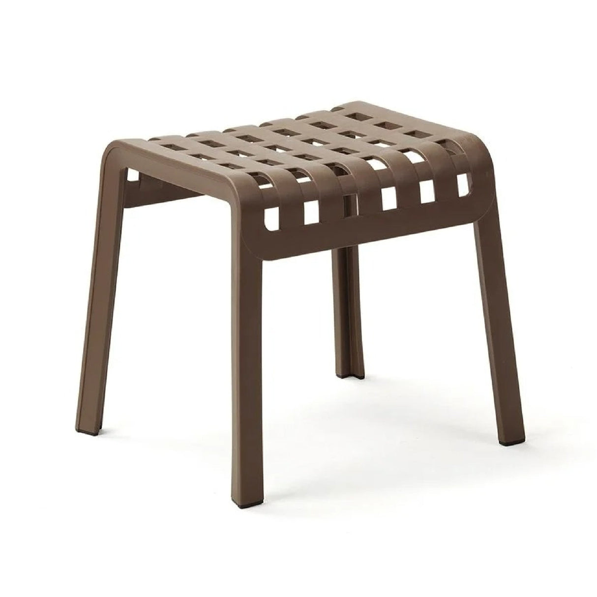 Square Perforated Outdoor Footstool – Poggio – outdoor alternate view 6