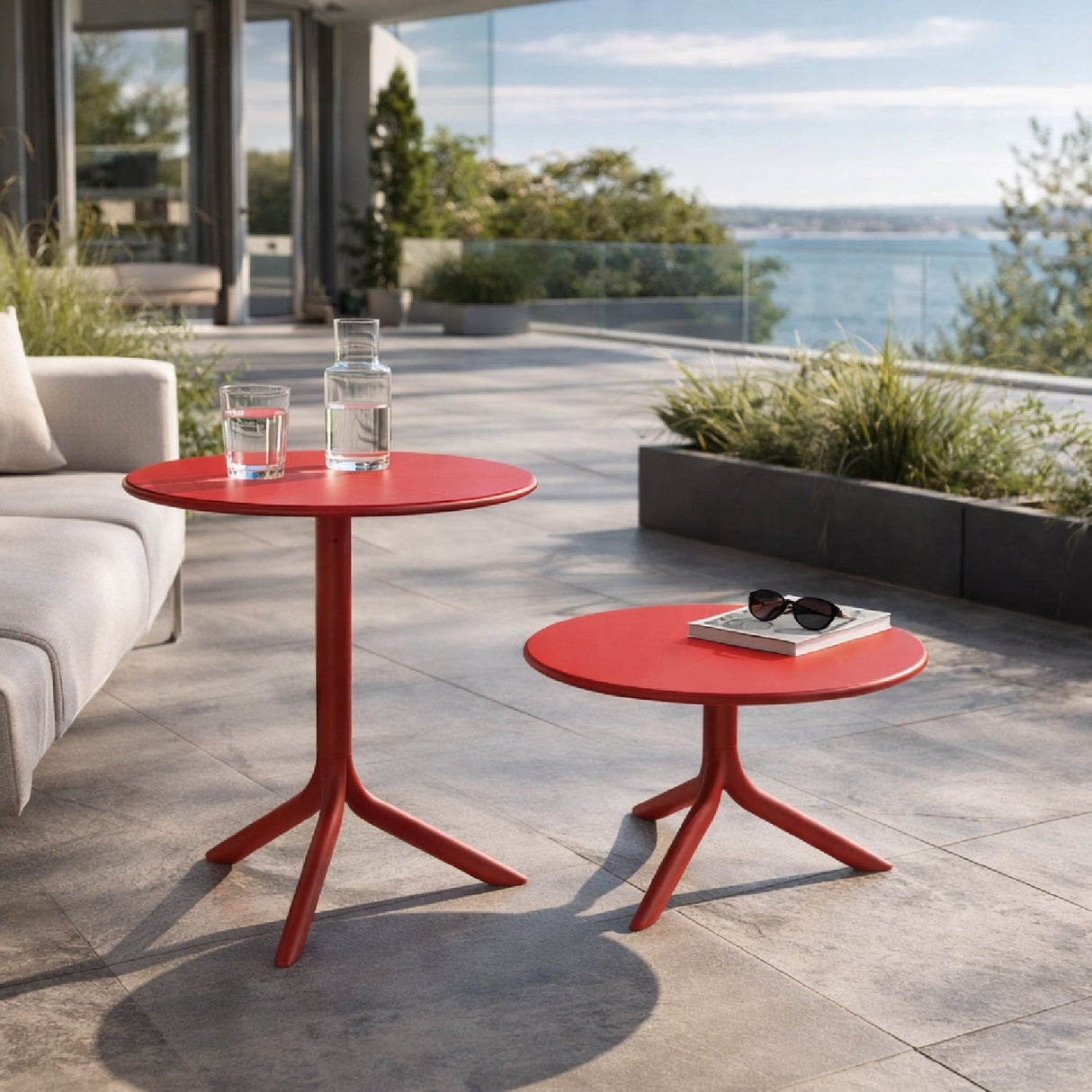 Outdoor Round Coffee Table – Spritz – outdoor alternate view 7