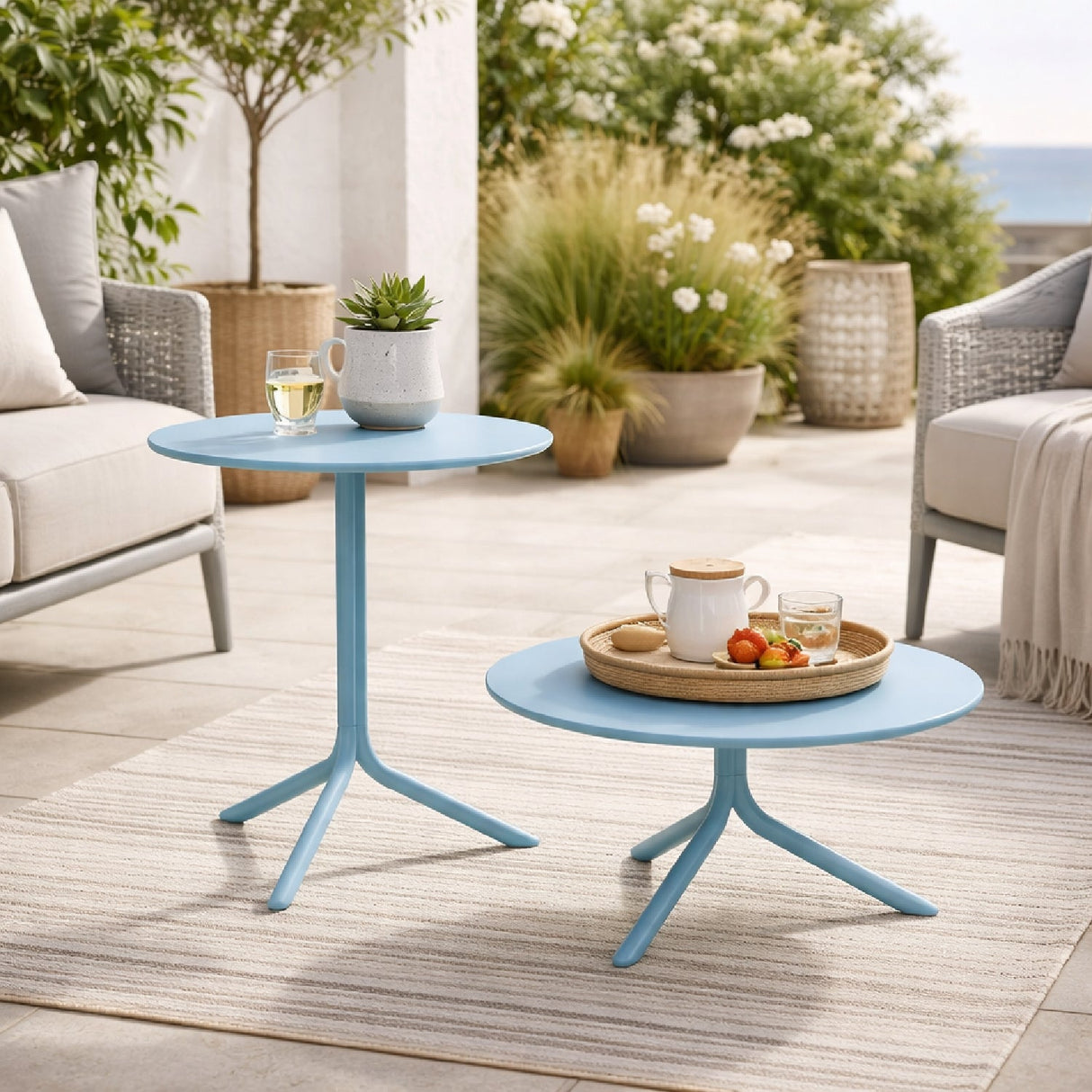 Outdoor Round Coffee Table – Spritz – outdoor alternate view 16