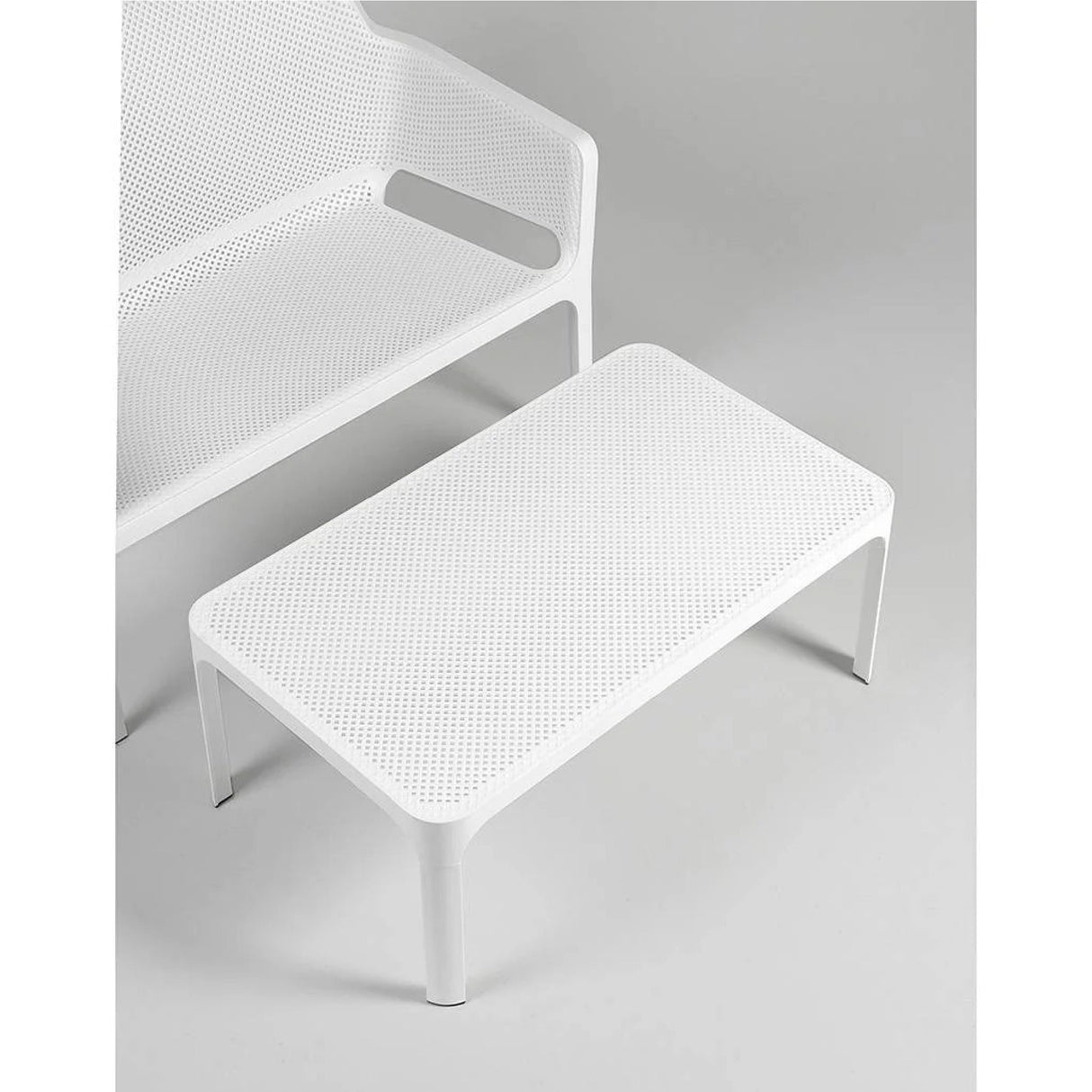 Outdoor Perforated Rectangular Coffee Table – Net – outdoor alternate view 15