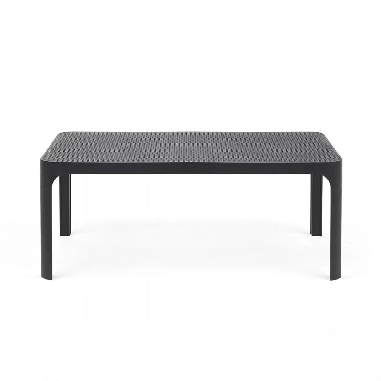 Outdoor Perforated Rectangular Coffee Table – Net – outdoor side profile