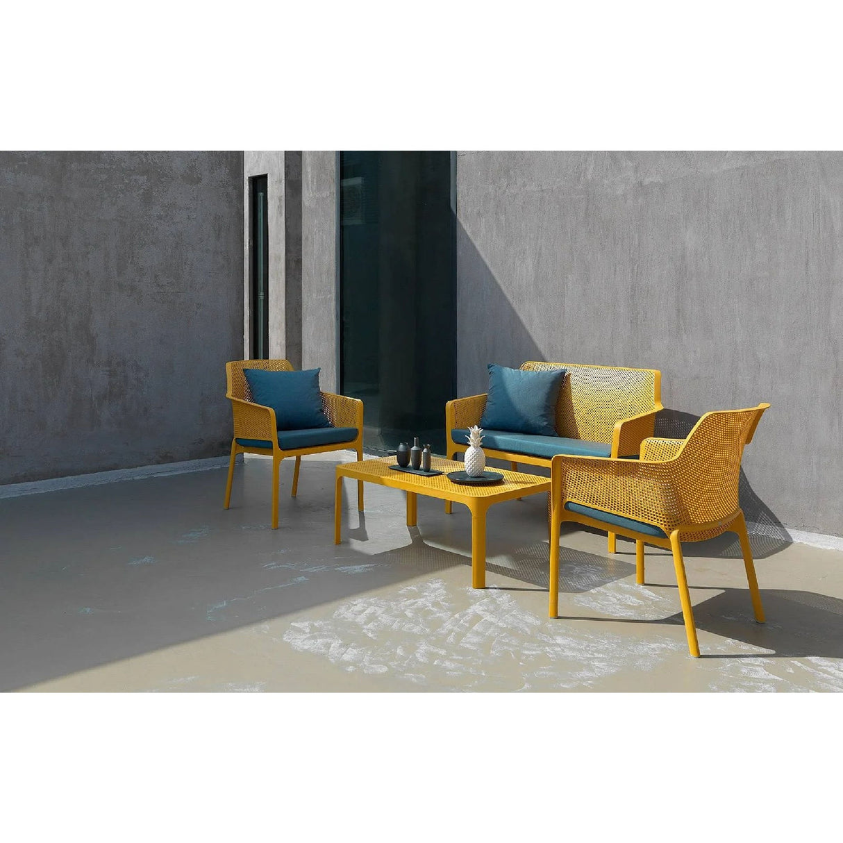 Outdoor Perforated Rectangular Coffee Table – Net – outdoor alternate view 19
