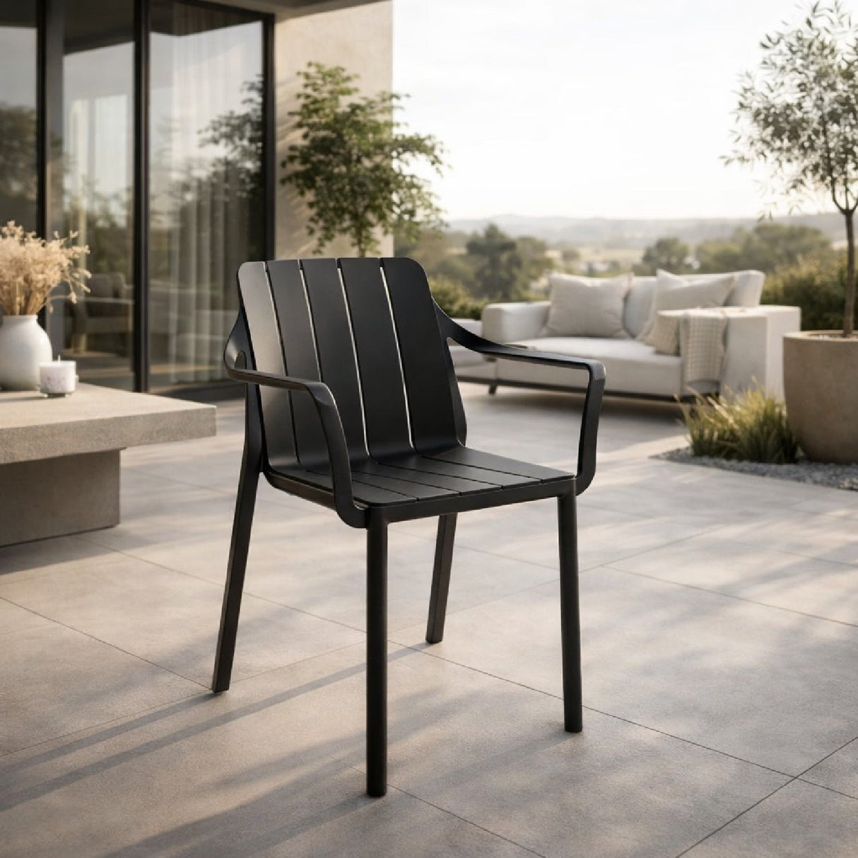 Slatted Outdoor Monobloc Armchair | Nardi Tiberina | OROA.com