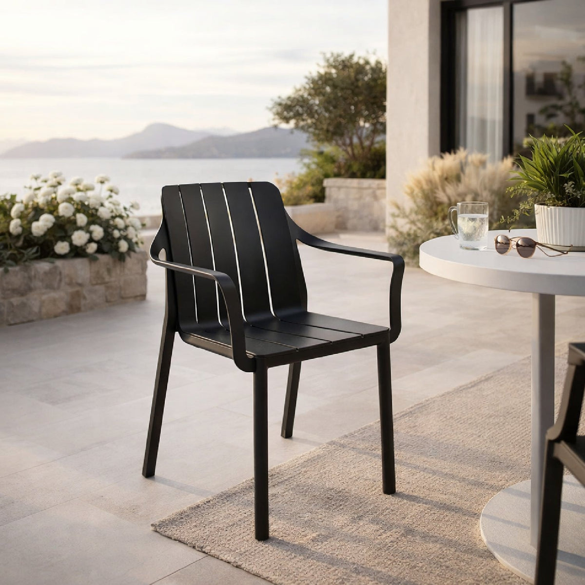 Regenerated Terra-Colored Outdoor Armchair | Nardi Tiberina | OROA.com