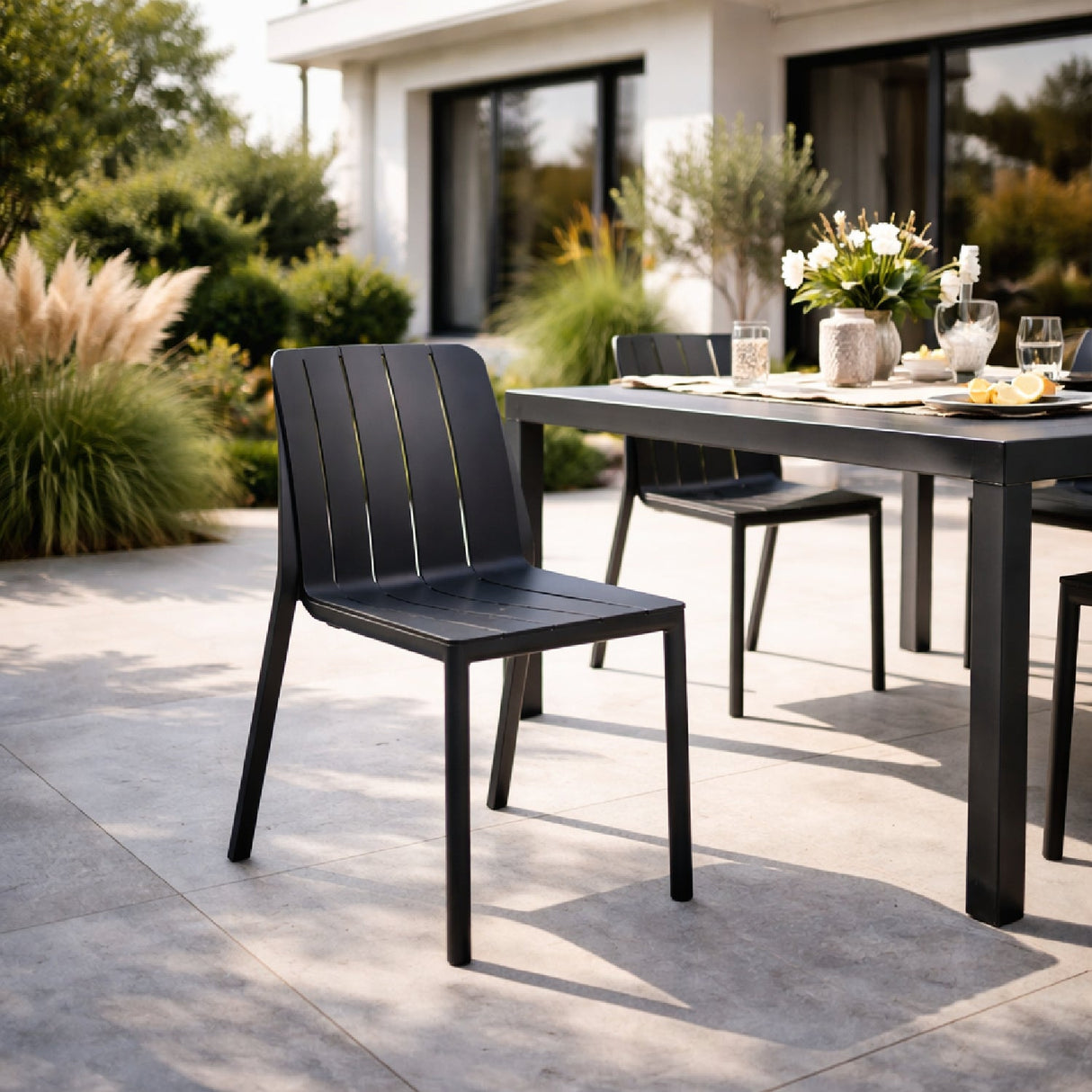 Slatted Outdoor Monobloc Chair | Nardi Tiberina | OROA.com