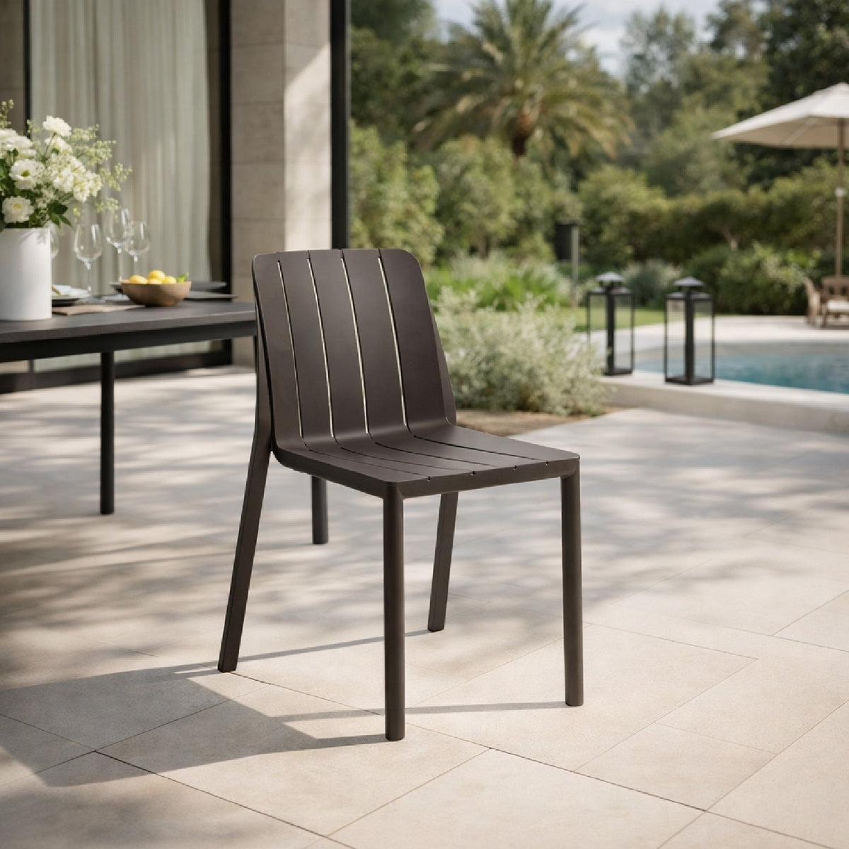 Regenerated Terra-Colored Outdoor Chair | Nardi Tiberina | OROA.com