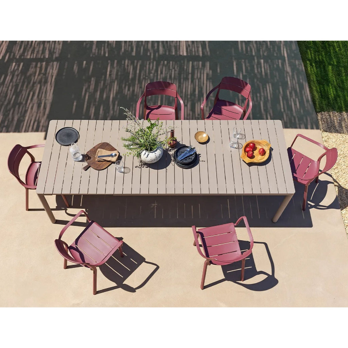 Fiberglass Outdoor Monobloc Dining Armchair – Cassia – outdoor alternate view 17
