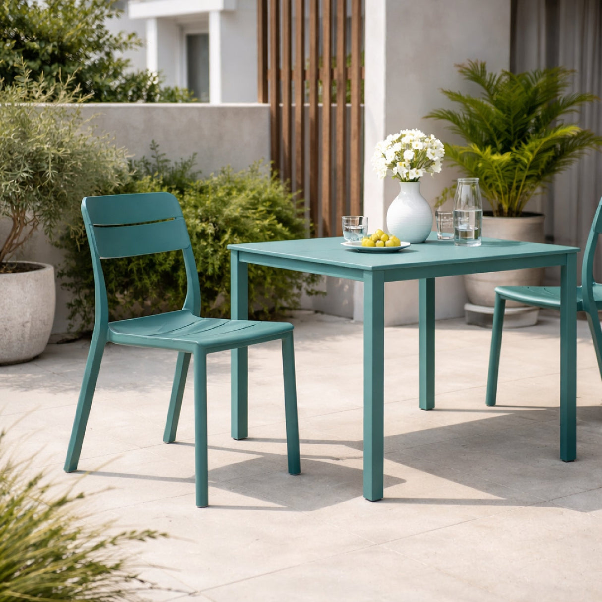 Fiberglass Outdoor Monobloc Dining Chair – Cassia Bistrot – outdoor alternate view 10