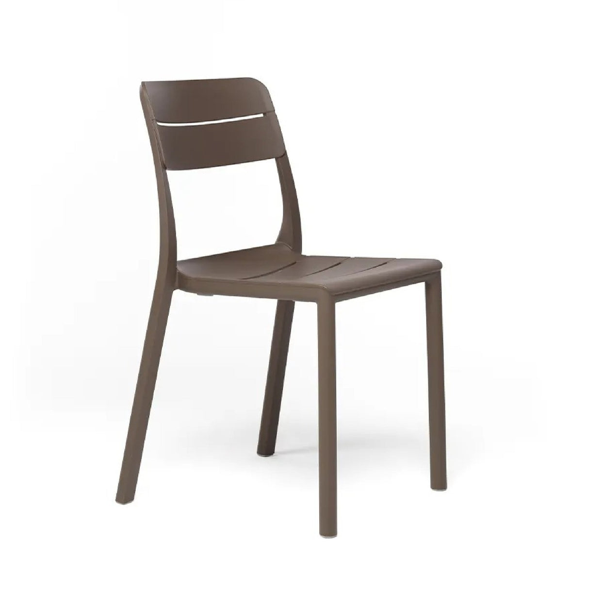 Fiberglass Outdoor Monobloc Dining Chair – Cassia Bistrot – outdoor side profile