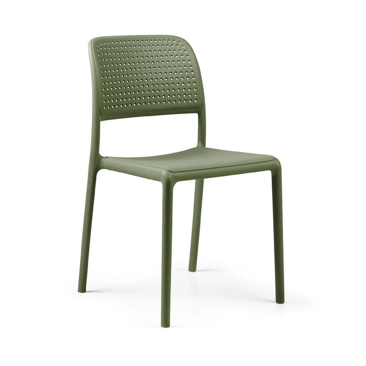 Perforated Fiberglass Outdoor Dining Chair – Bora – outdoor alternate view 8