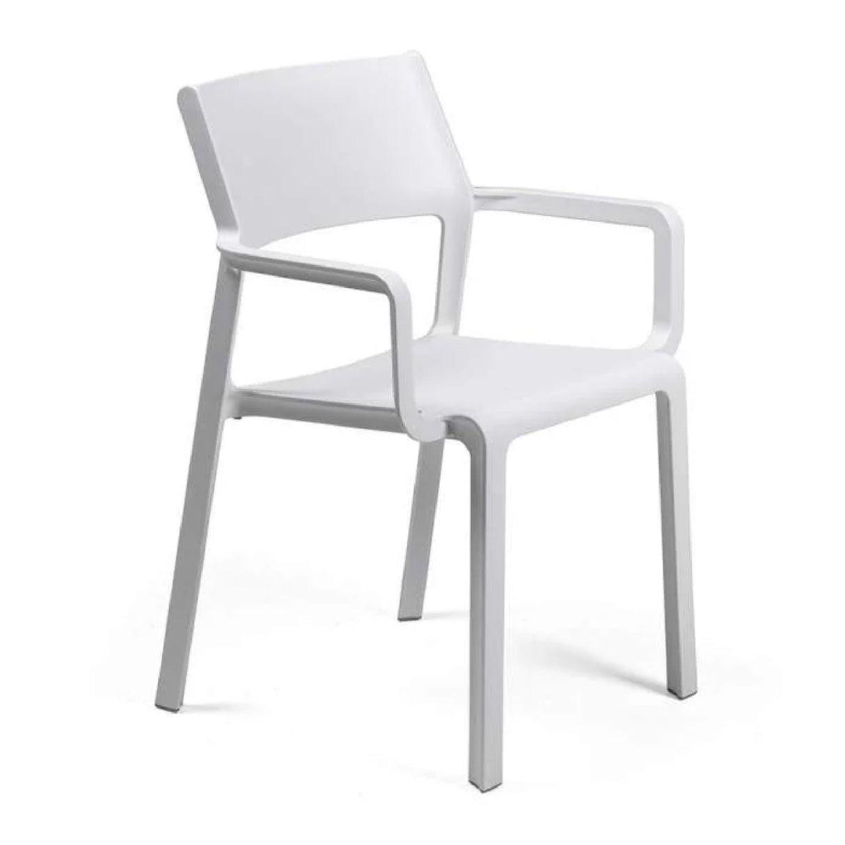 Open-back Outdoor Dining Armchair – Trill – outdoor front view