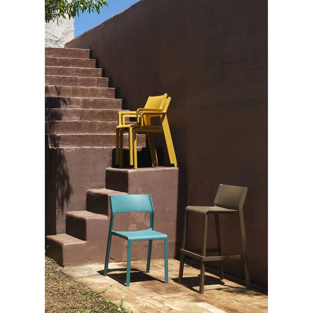 Open-back Outdoor Dining Armchair – Trill – outdoor alternate view 21