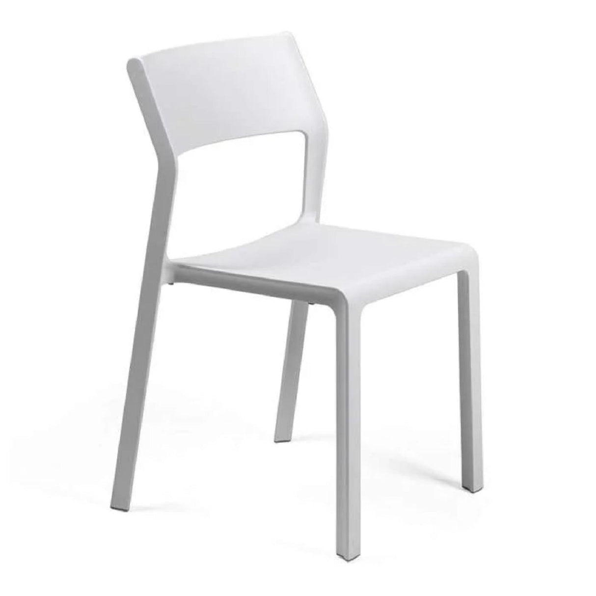 Open-back Outdoor Dining Chair – Trill – outdoor front view