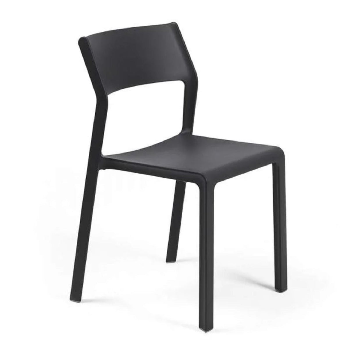 Open-back Outdoor Dining Chair – Trill – outdoor side profile