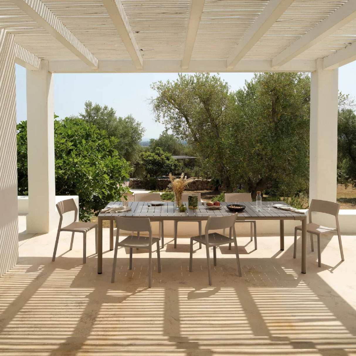 Open-back Outdoor Dining Chair – Trill – outdoor alternate view 18
