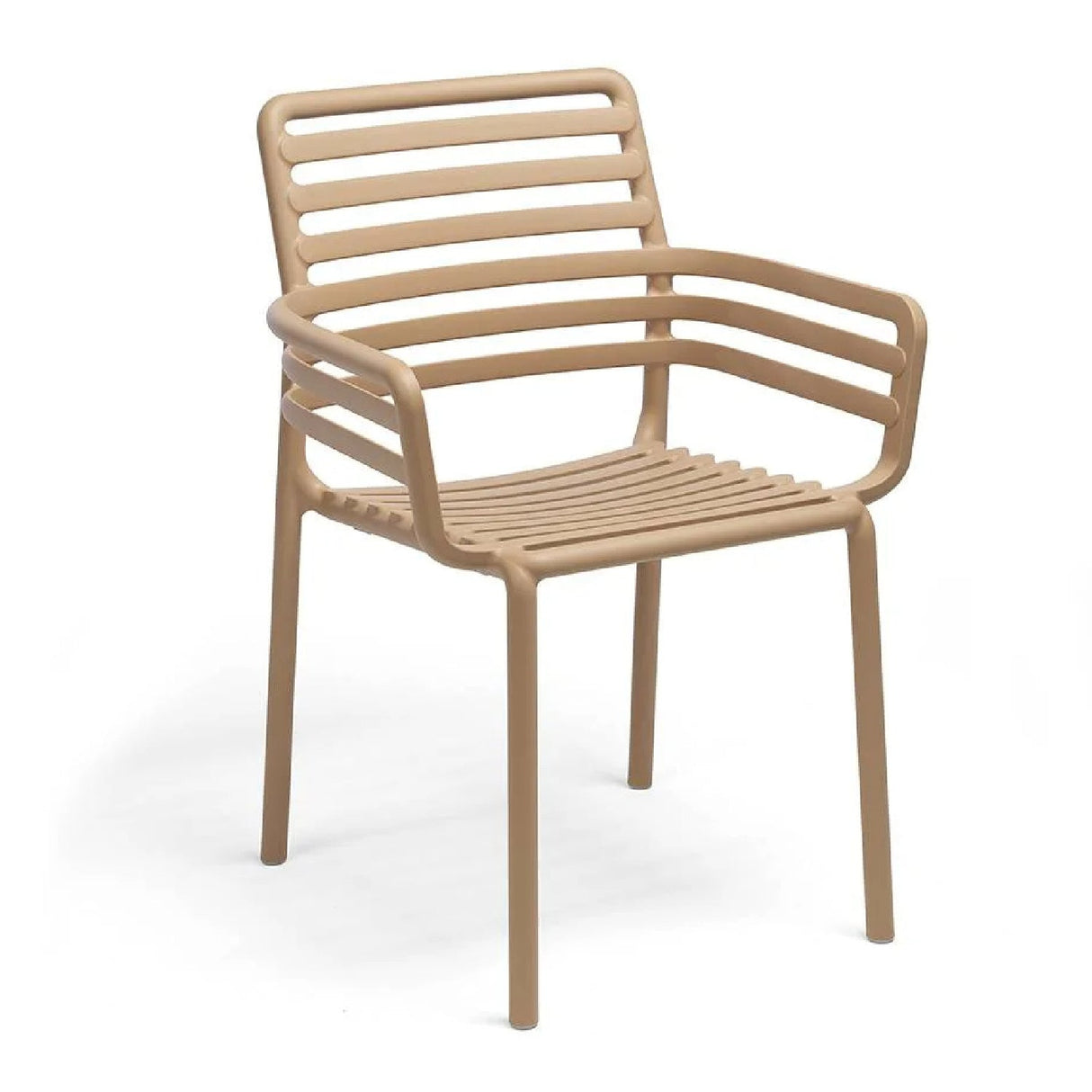 Slatted Outdoor Monobloc Dining Armchair – Doga – outdoor alternate view 15