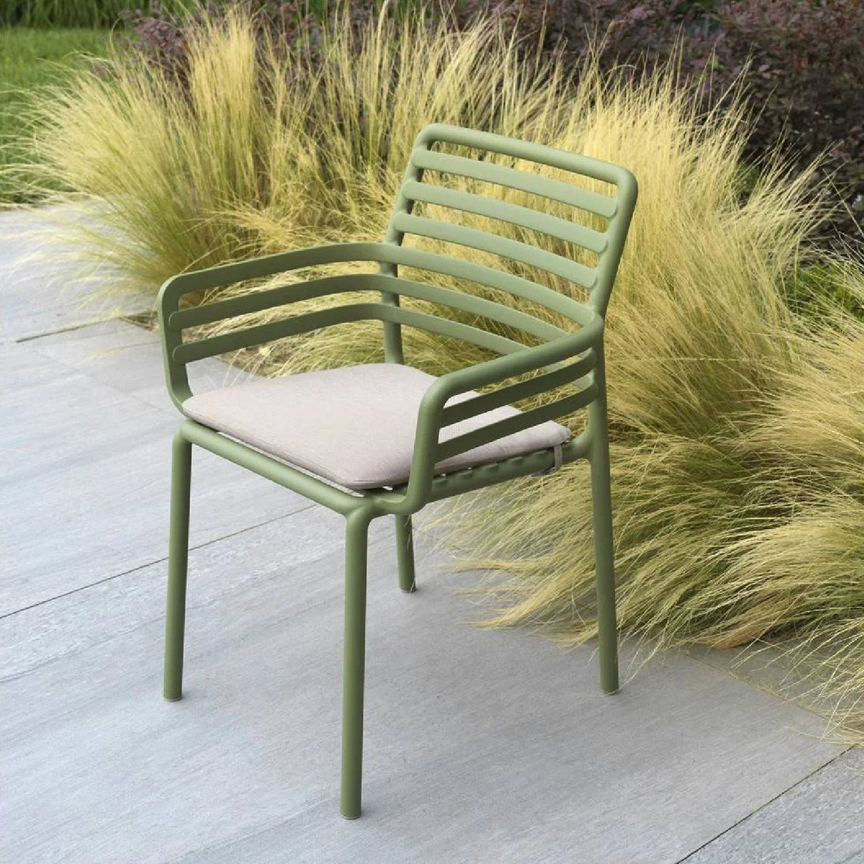 Slatted Outdoor Monobloc Dining Armchair – Doga – outdoor alternate view 20
