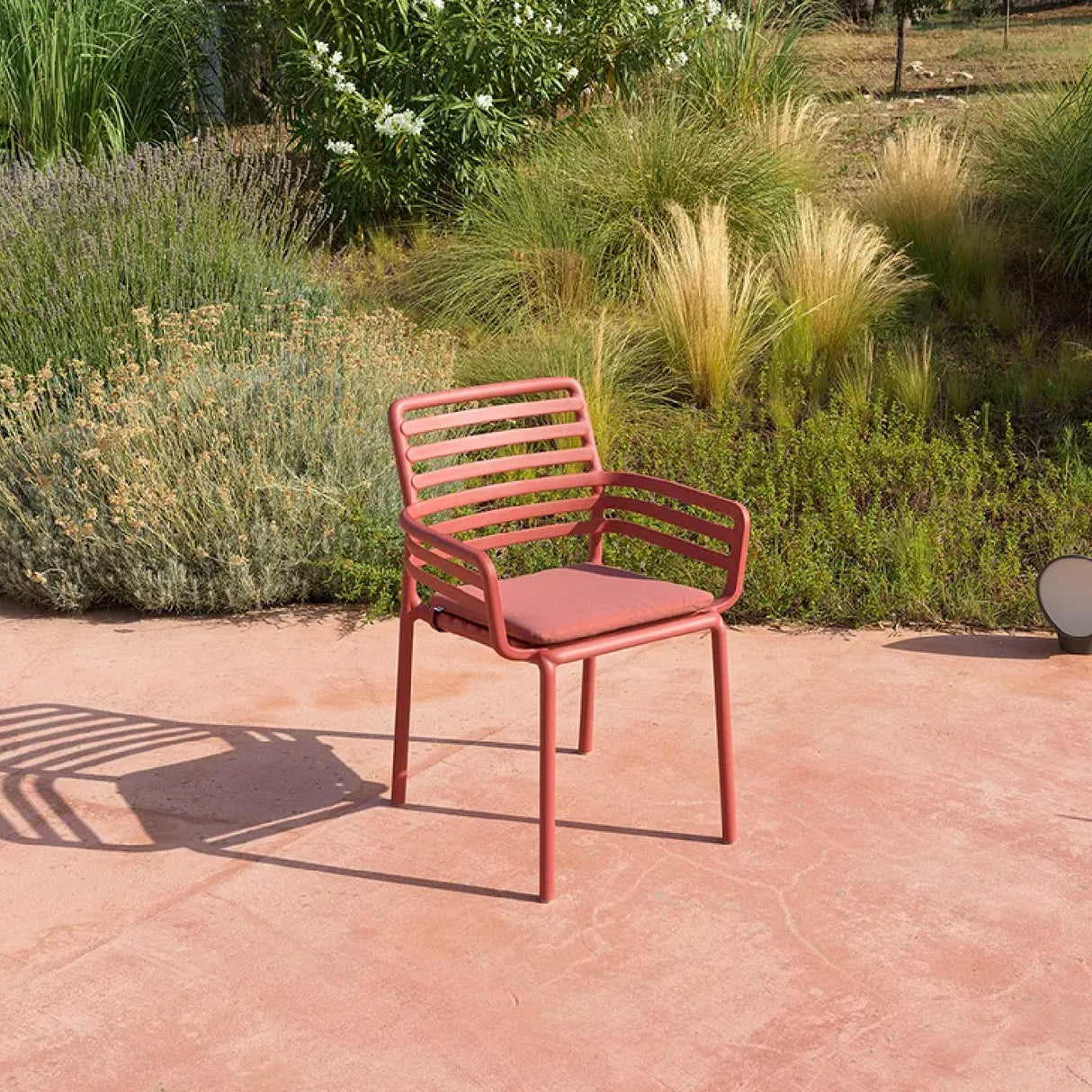 Slatted Outdoor Monobloc Dining Armchair – Doga – outdoor alternate view 23