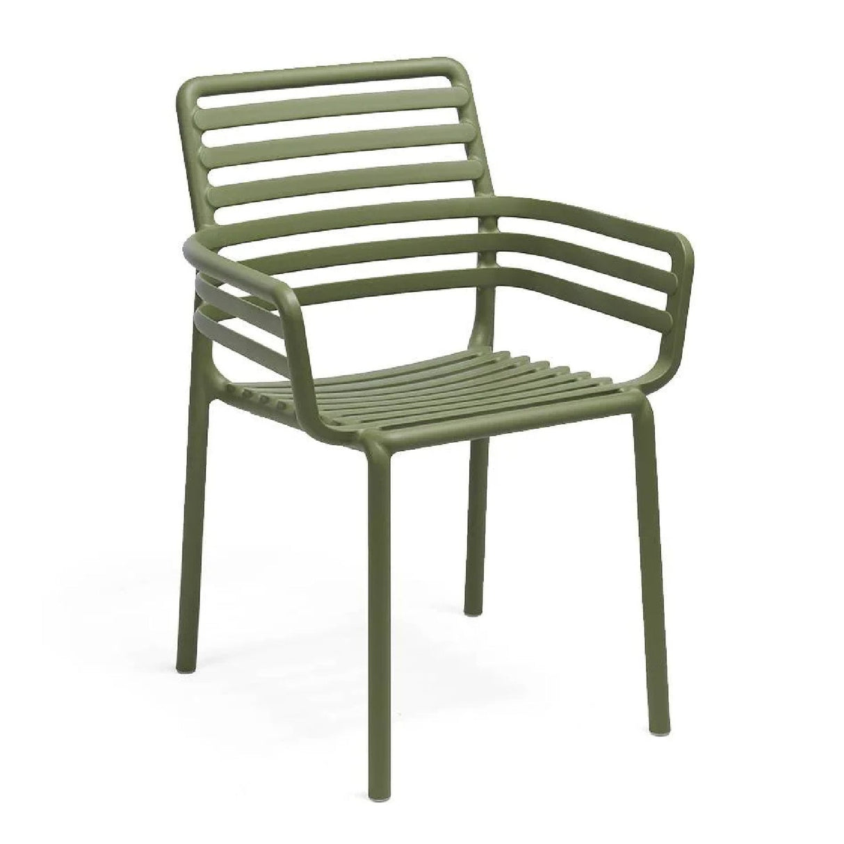 Slatted Outdoor Monobloc Dining Armchair – Doga – outdoor alternate view 7