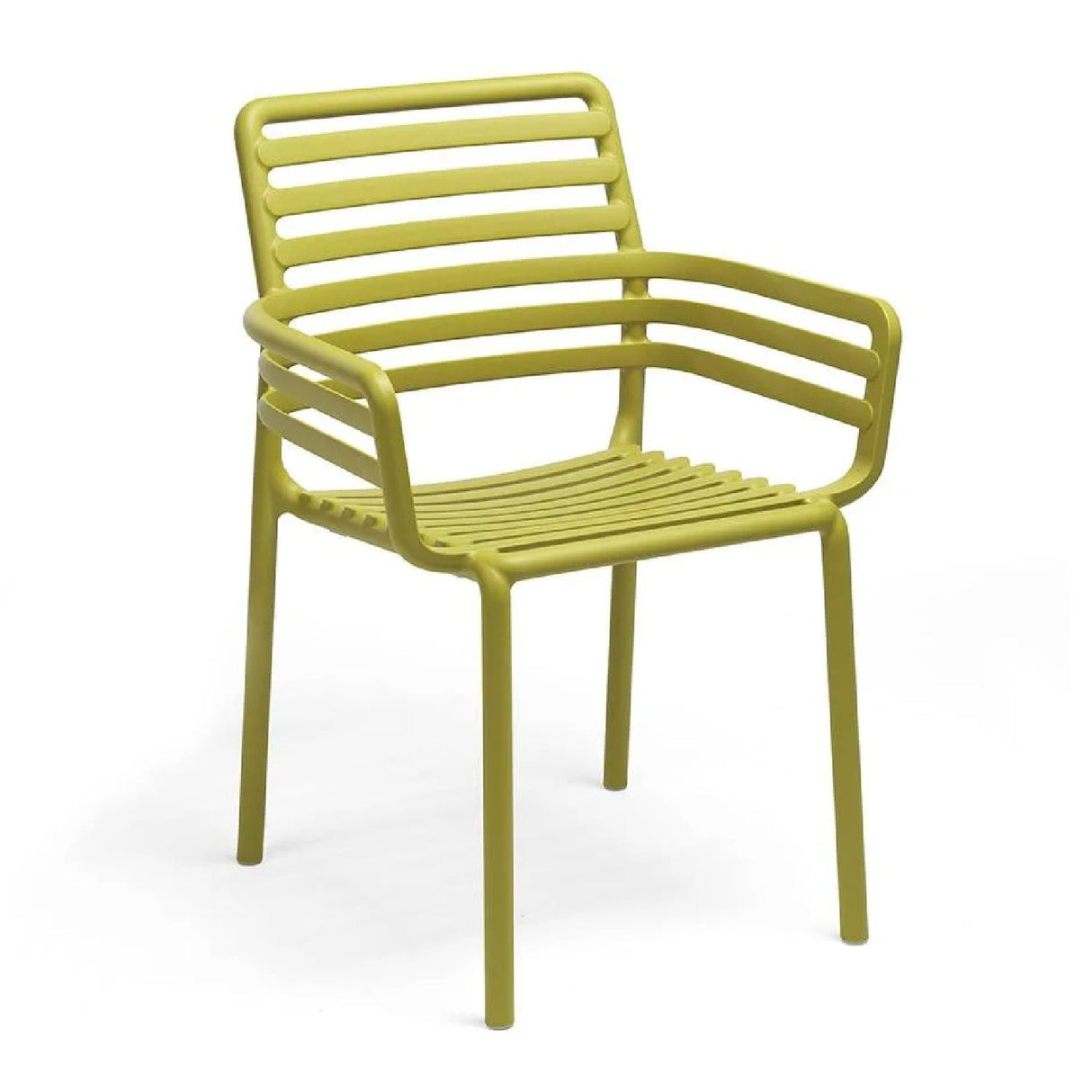 Slatted Outdoor Monobloc Dining Armchair – Doga – outdoor alternate view 9