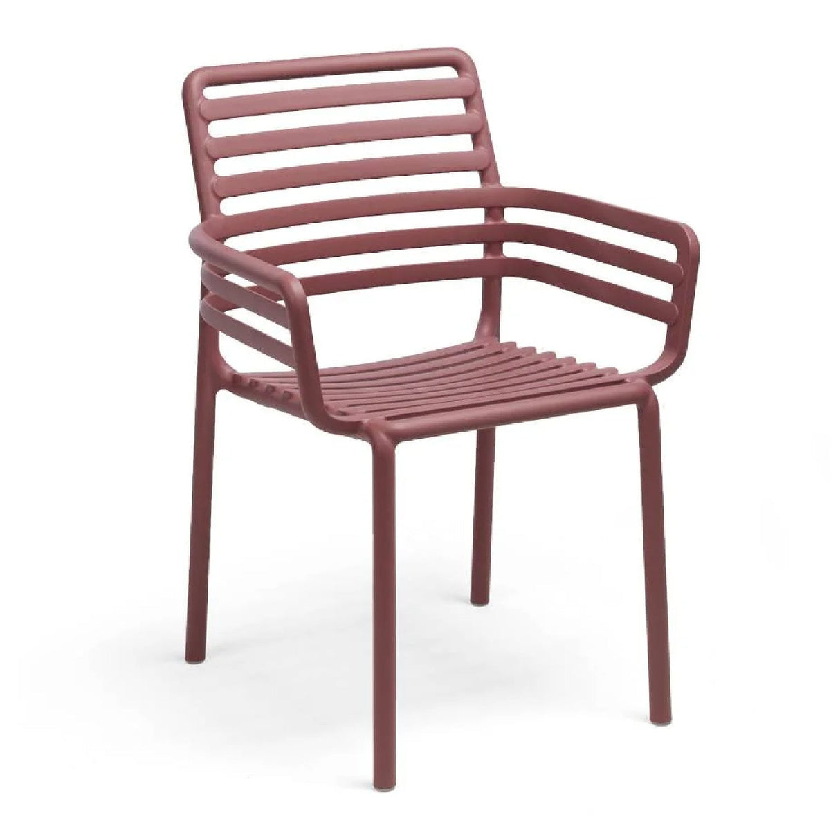 Slatted Outdoor Monobloc Dining Armchair – Doga – outdoor alternate view 11