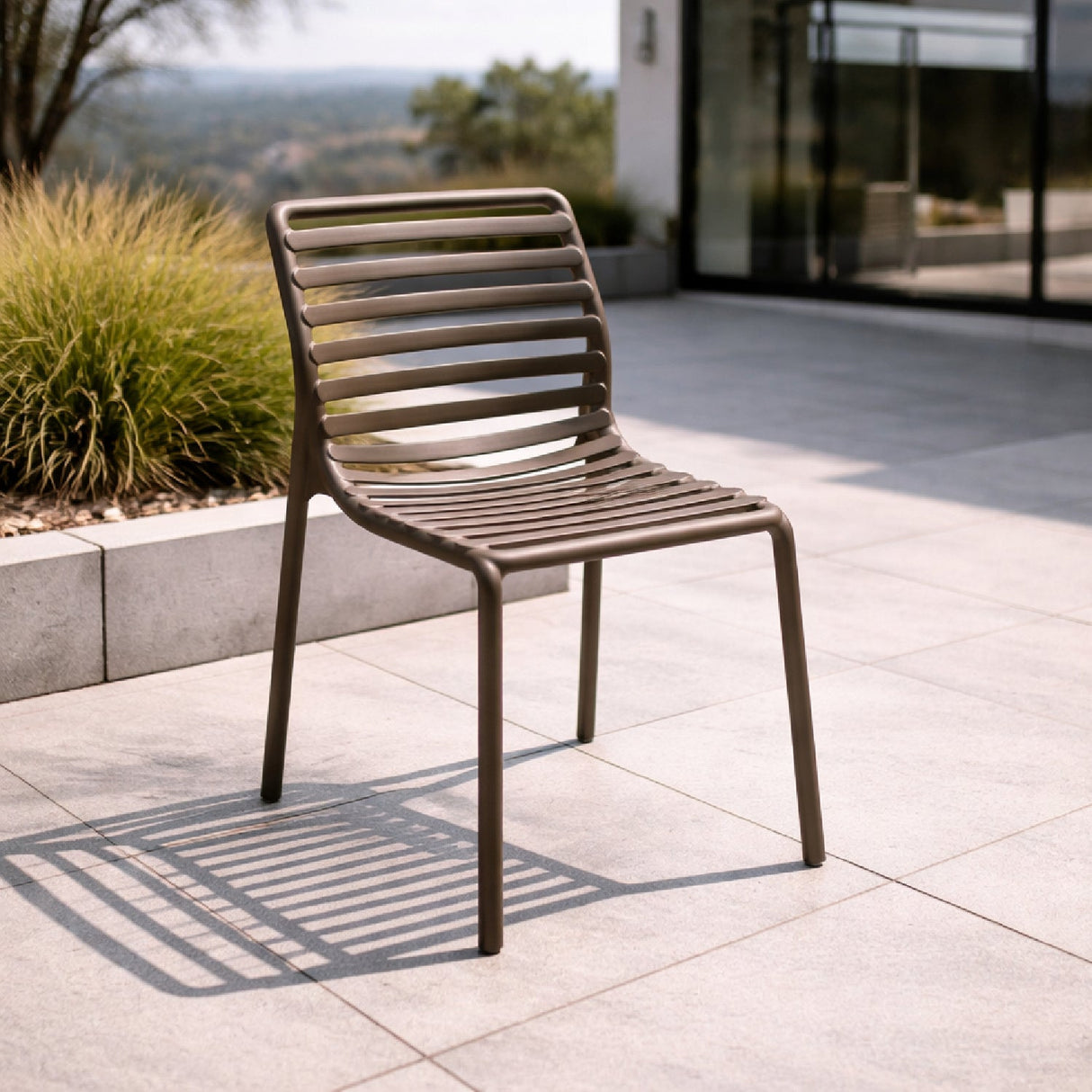 Slatted Outdoor Monobloc Dining Chair – Doga – outdoor alternate view 14