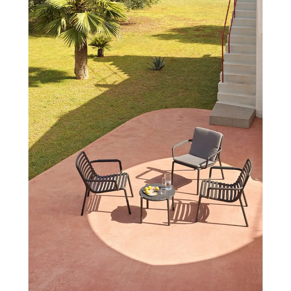 Slatted Stackable Outdoor Lounge Chair – Doga – outdoor alternate view 34