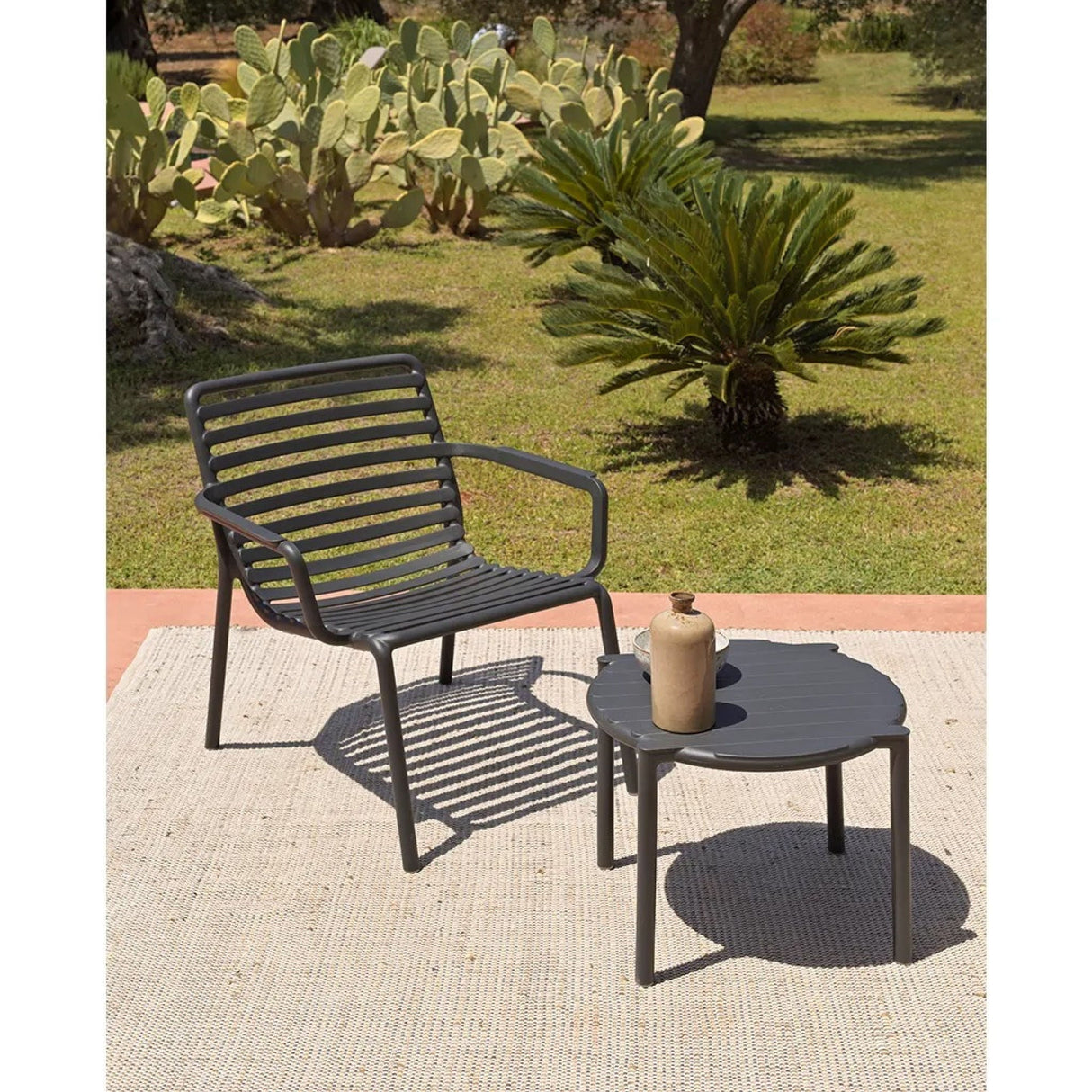 Slatted Stackable Outdoor Lounge Chair – Doga – outdoor alternate view 30