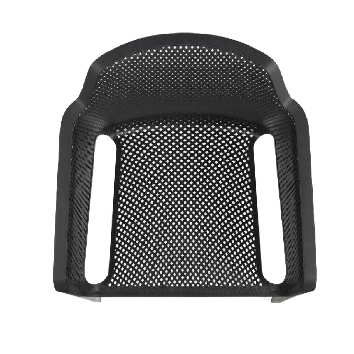 Square Perforated Outdoor Dining Armchair – Net – outdoor alternate view 5