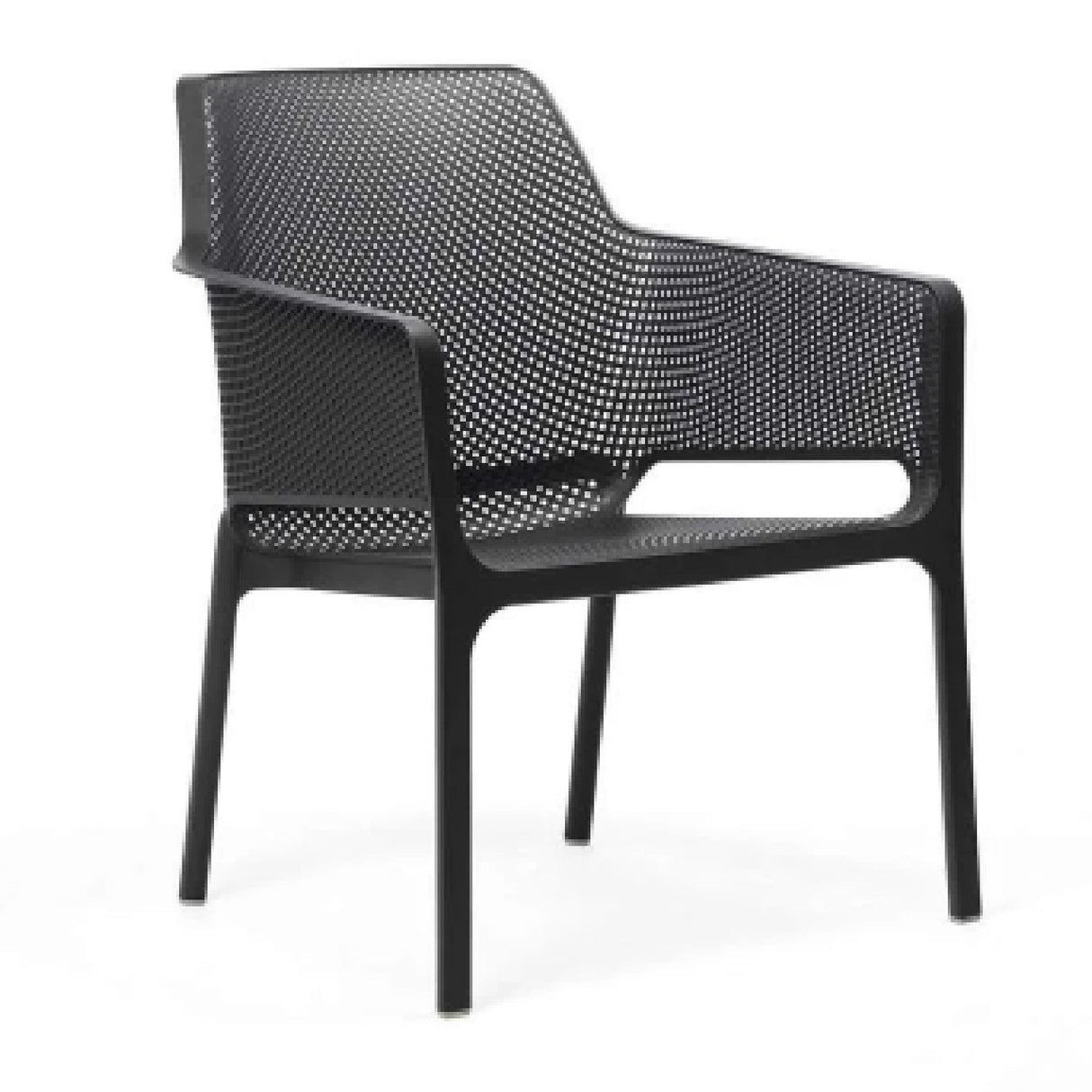 Outdoor Perforated Cushioned Armchair – Net Relax – outdoor side profile