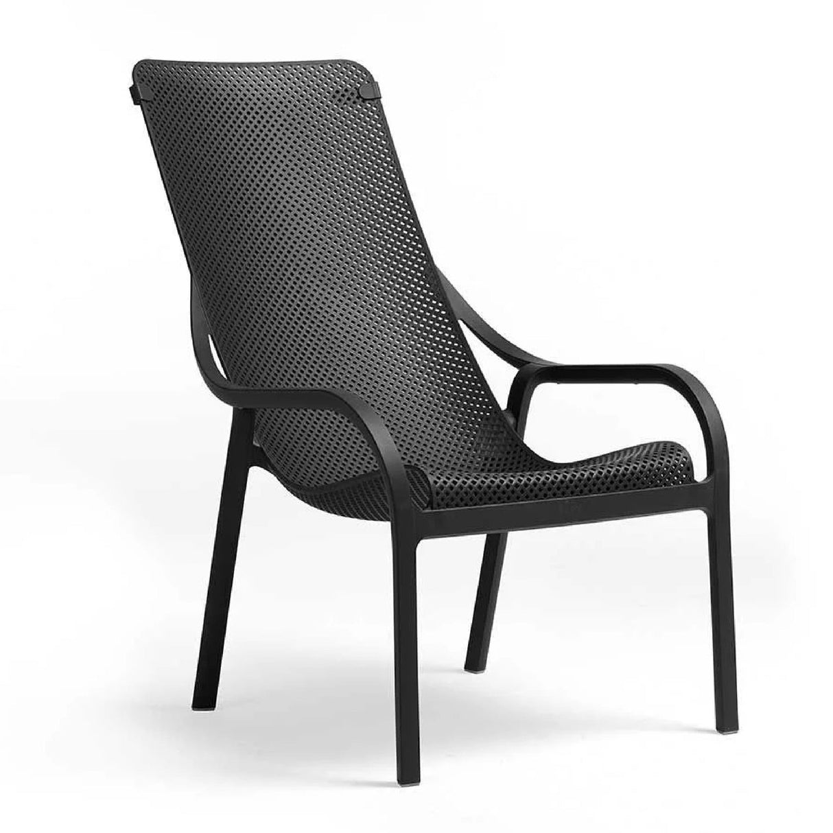 Perforated Outdoor Lounge Chair – Net Lounge – outdoor side profile