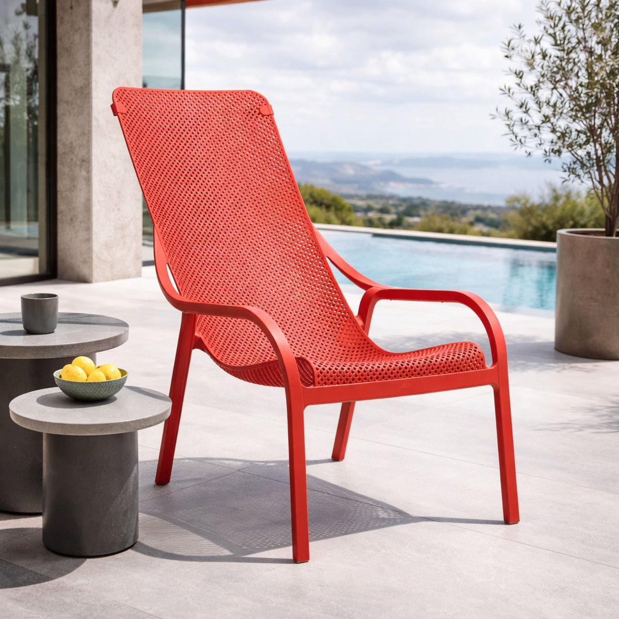 Perforated Outdoor Lounge Chair – Net Lounge – outdoor alternate view 12