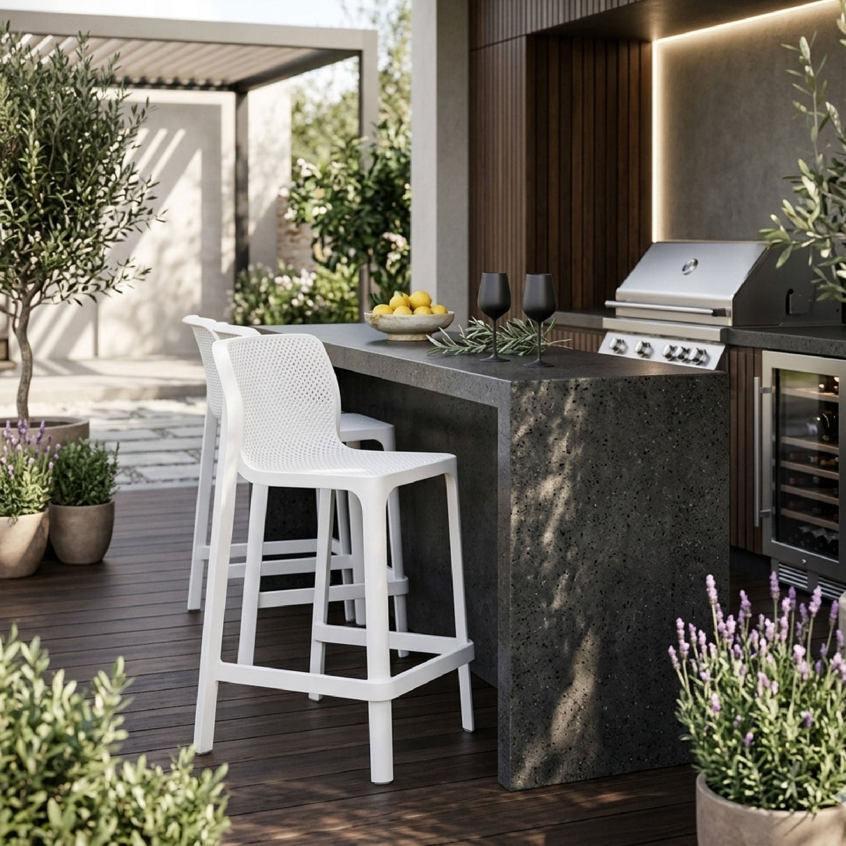 Outdoor Perforated Counter Stool | Oroa.com