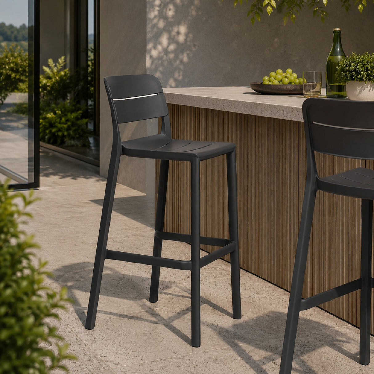 Fiberglass Outdoor Bar Stool | Nardi Cassia