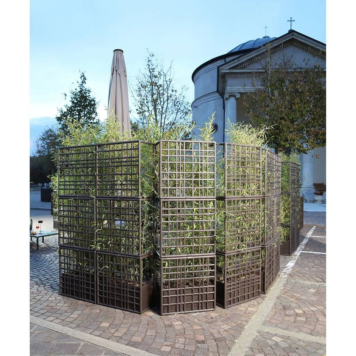 Regenerated Fiberglass Outdoor Wall Partition – Sipario – outdoor alternate view 28