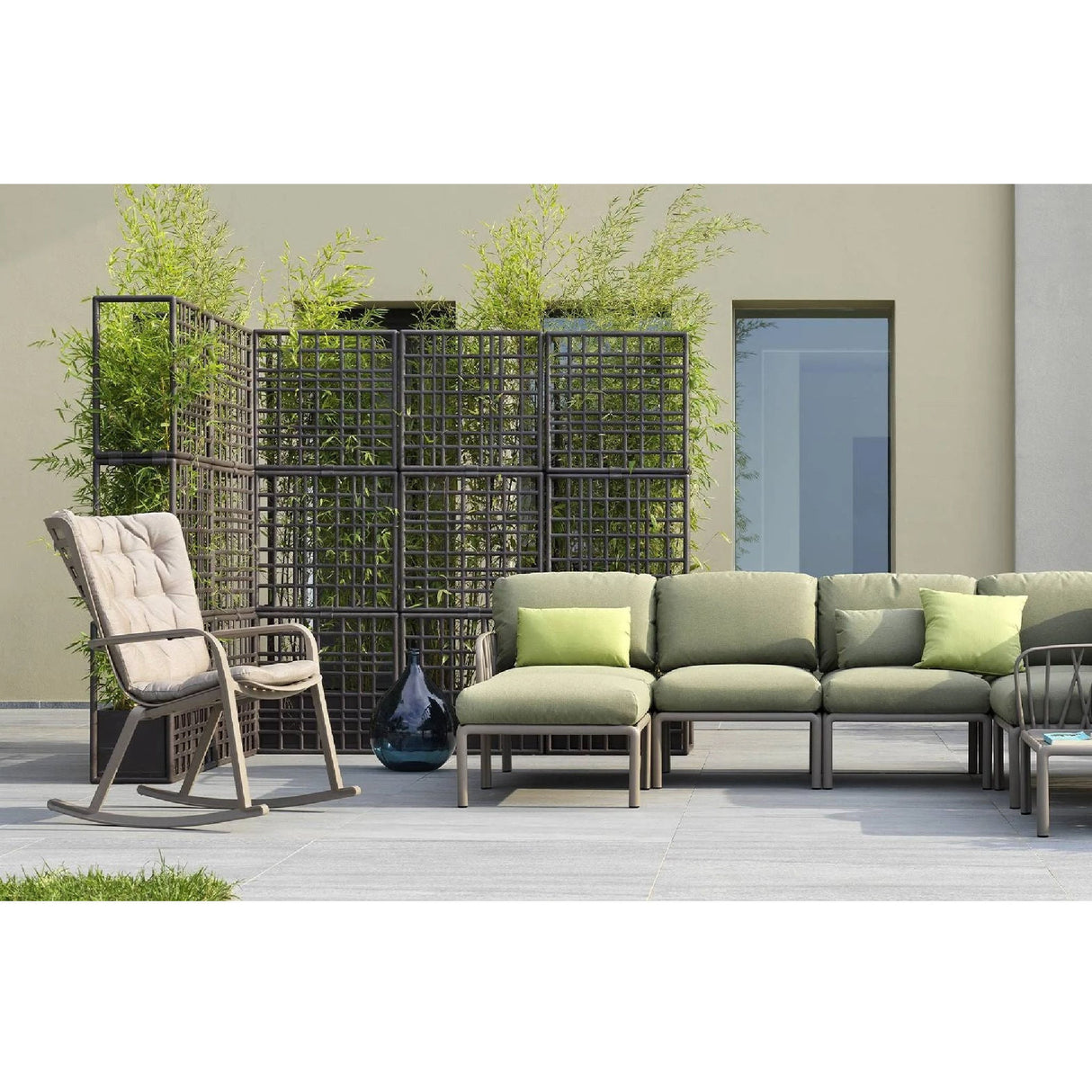 Regenerated Fiberglass Outdoor Wall Partition – Sipario – outdoor alternate view 18