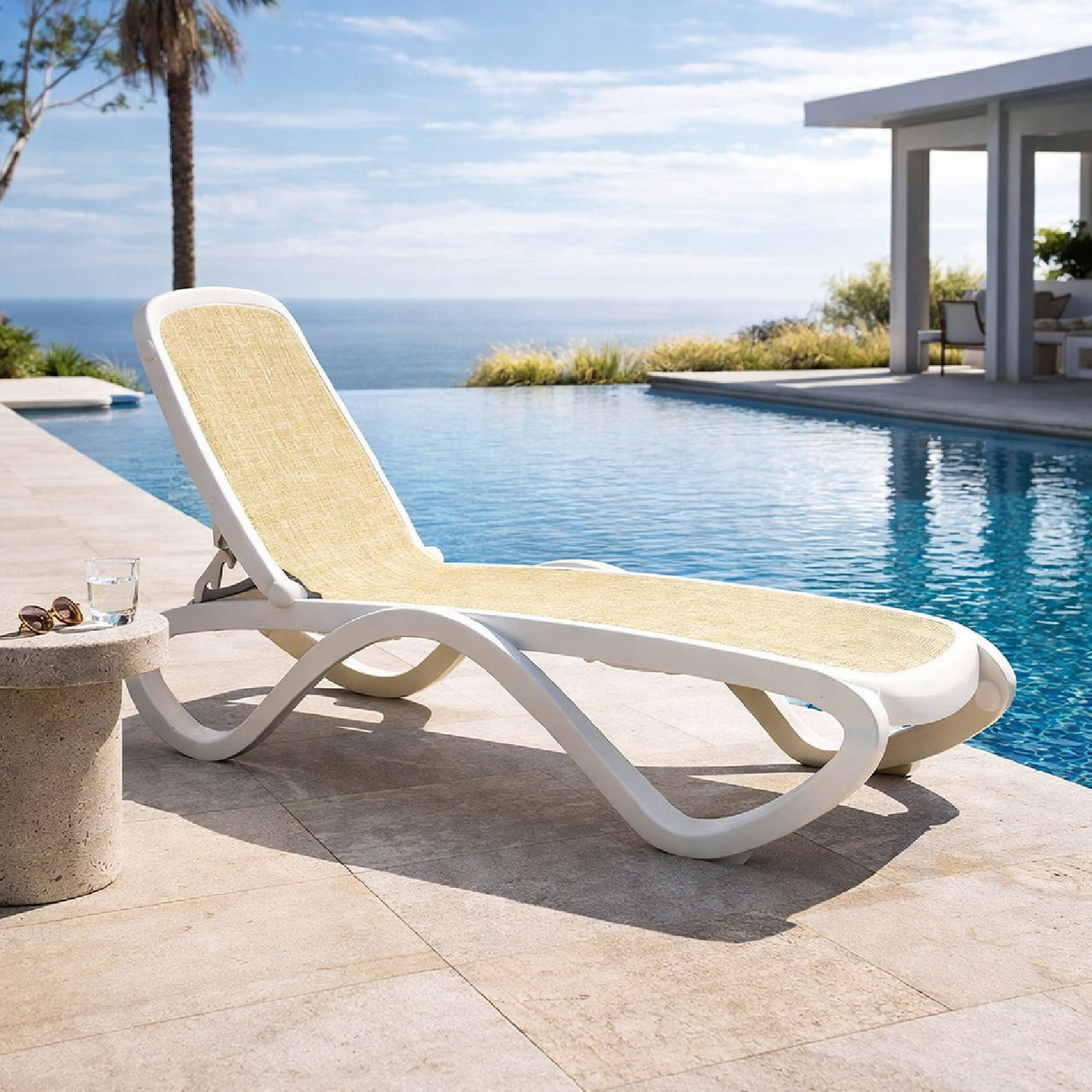 Fabric Adjustable Outdoor Chaise Lounge | Nardi Omega | OROA.com