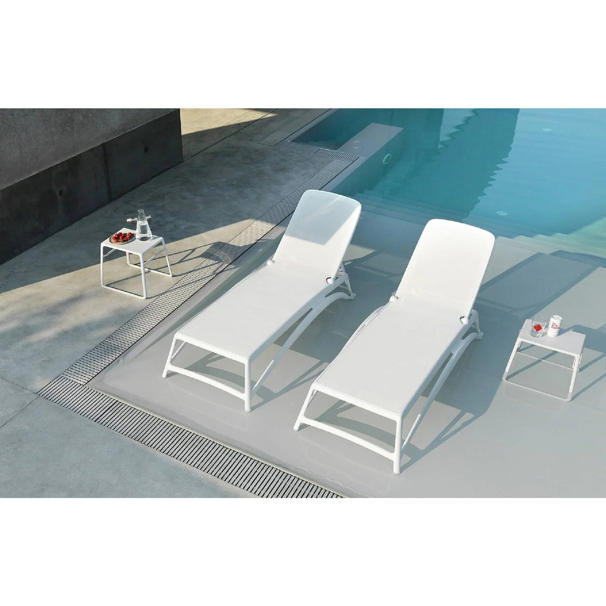Fiberglass Frame Outdoor Chaise Lounge – Atlantico – outdoor alternate view 26