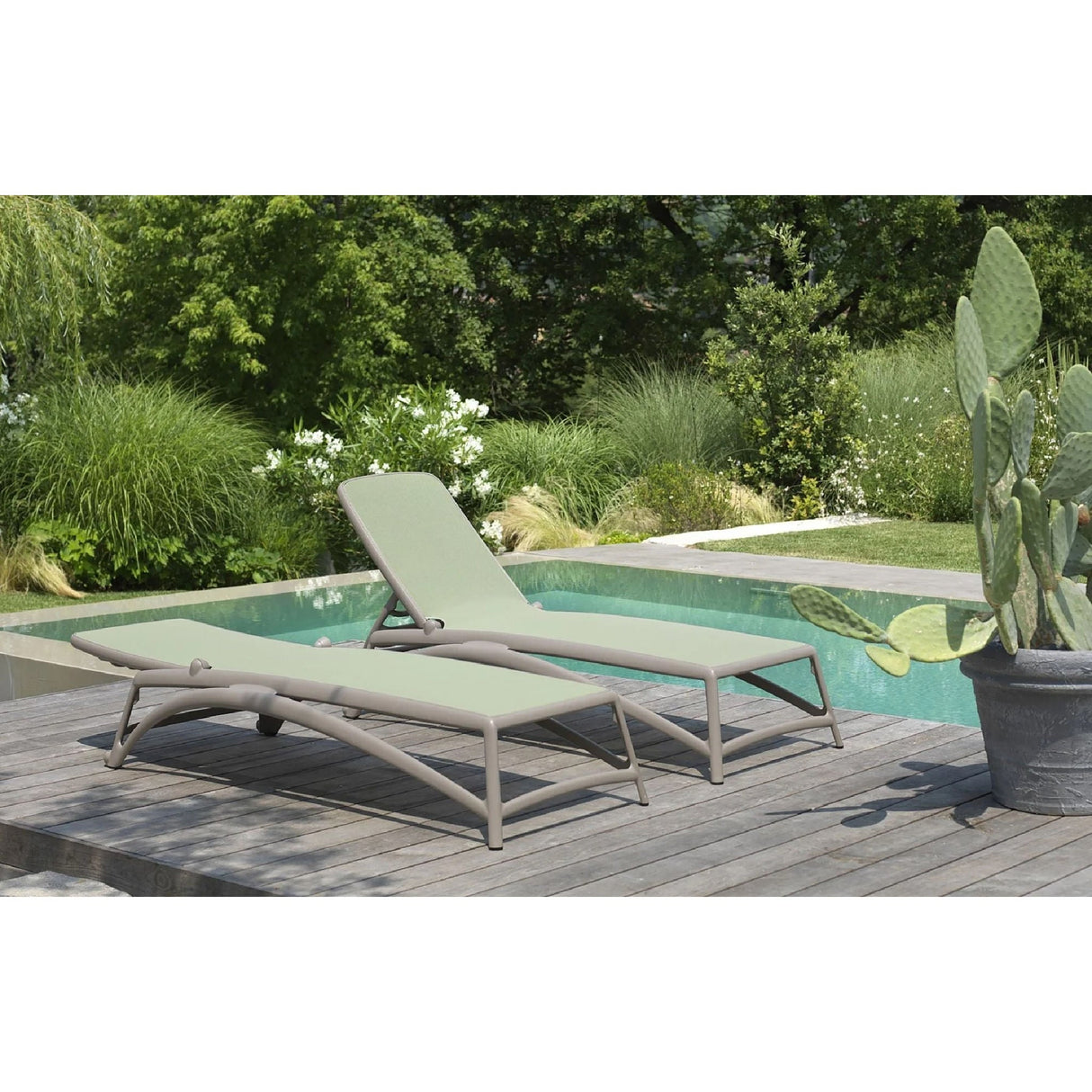 Fiberglass Frame Outdoor Chaise Lounge – Atlantico – outdoor alternate view 27