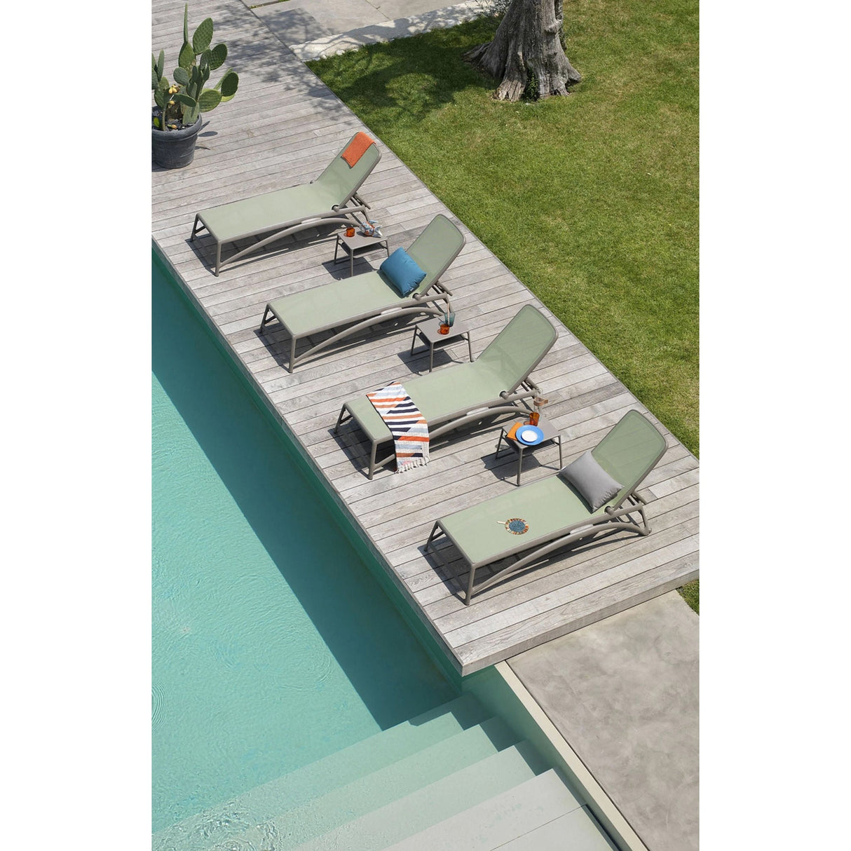 Fiberglass Frame Outdoor Chaise Lounge – Atlantico – outdoor alternate view 28