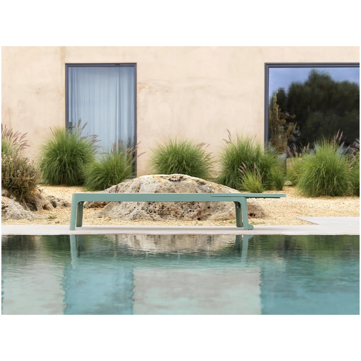 Stackable Fiberglass Outdoor Chaise Lounge – Plano – outdoor alternate view 19