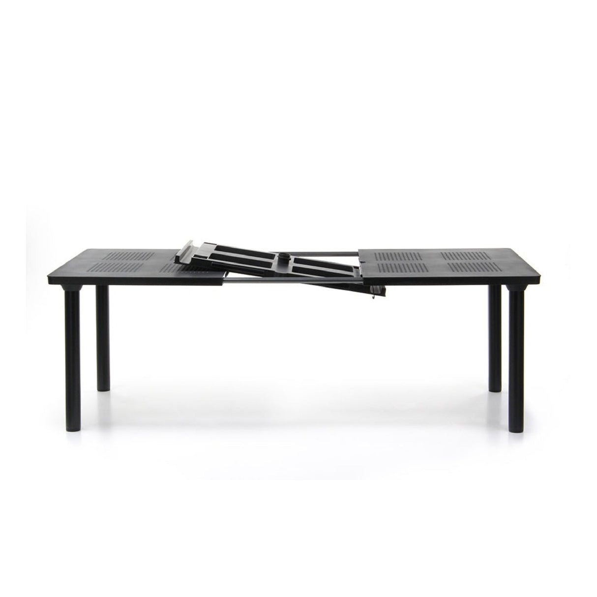 Extendable Outdoor Dining Table with Umbrella Hole – Libeccio – outdoor alternate view 11