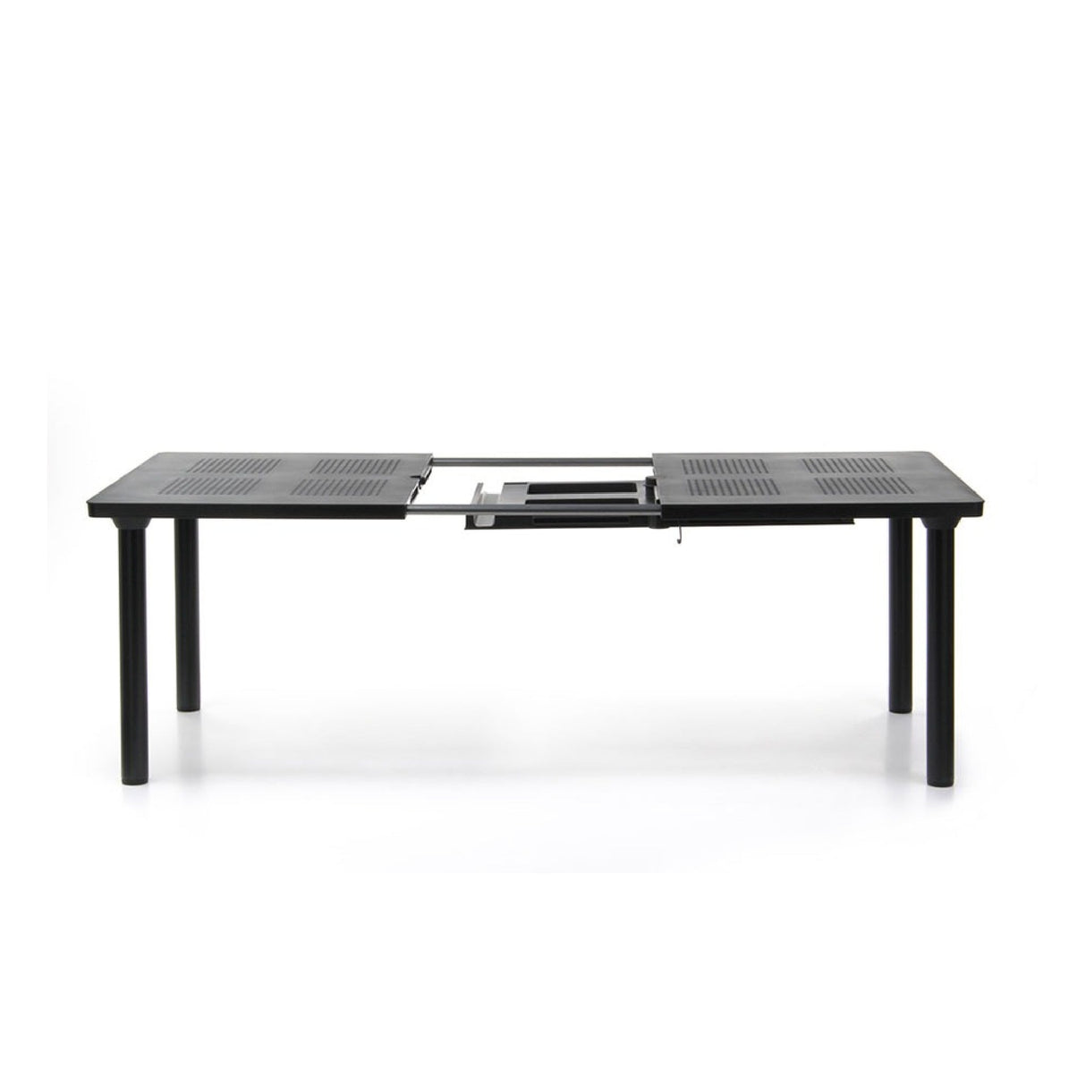 Extendable Outdoor Dining Table with Umbrella Hole – Libeccio – outdoor alternate view 8
