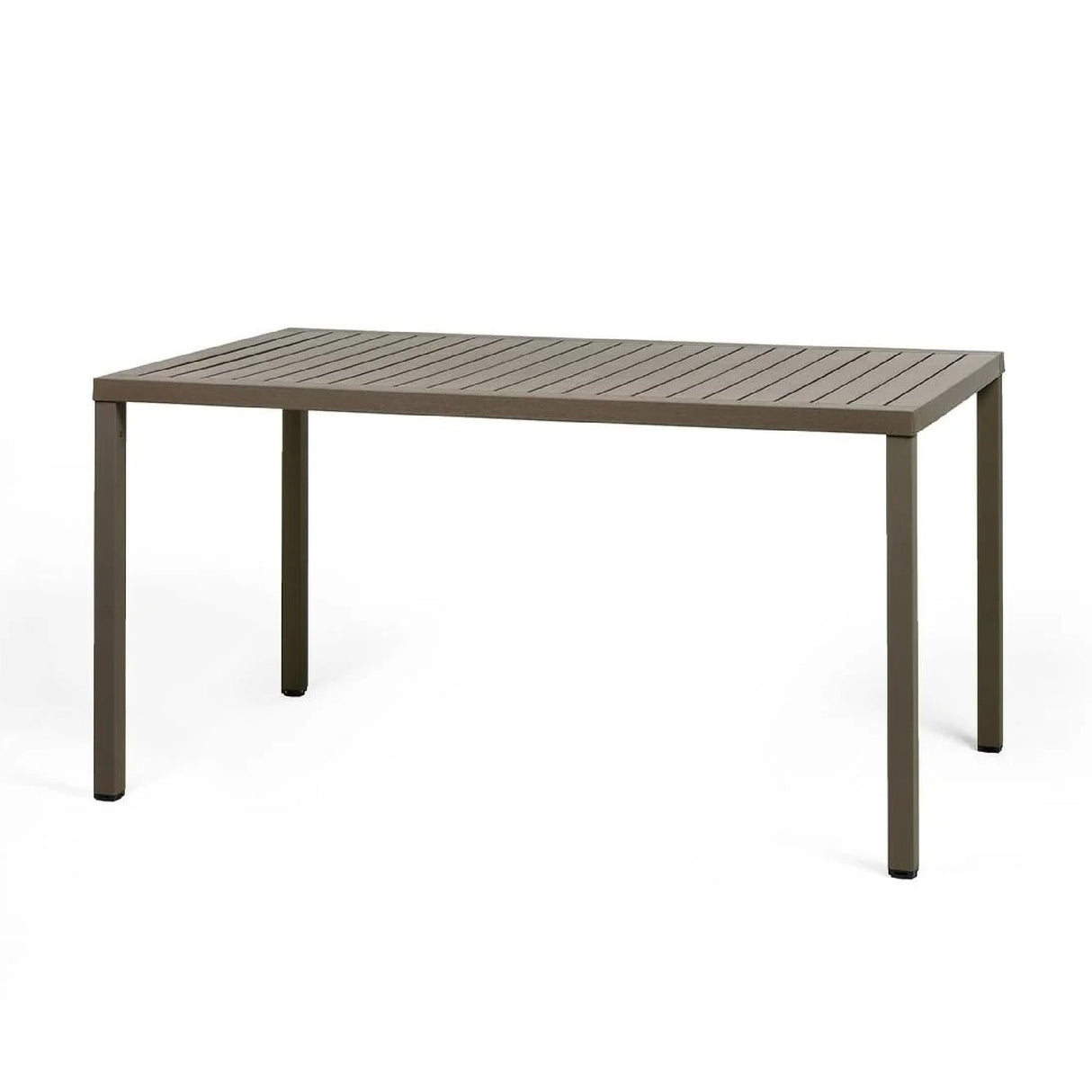 Rectangular Slatted Outdoor Dining Table – Cube – outdoor alternate view 5