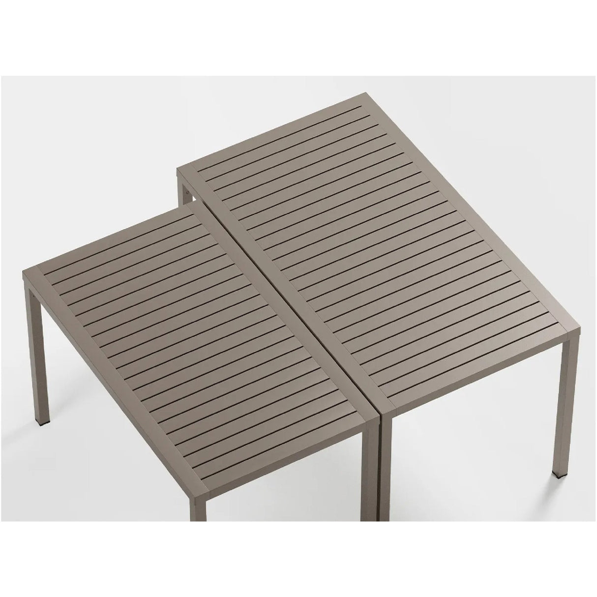 Rectangular Slatted Outdoor Dining Table – Cube – outdoor alternate view 9