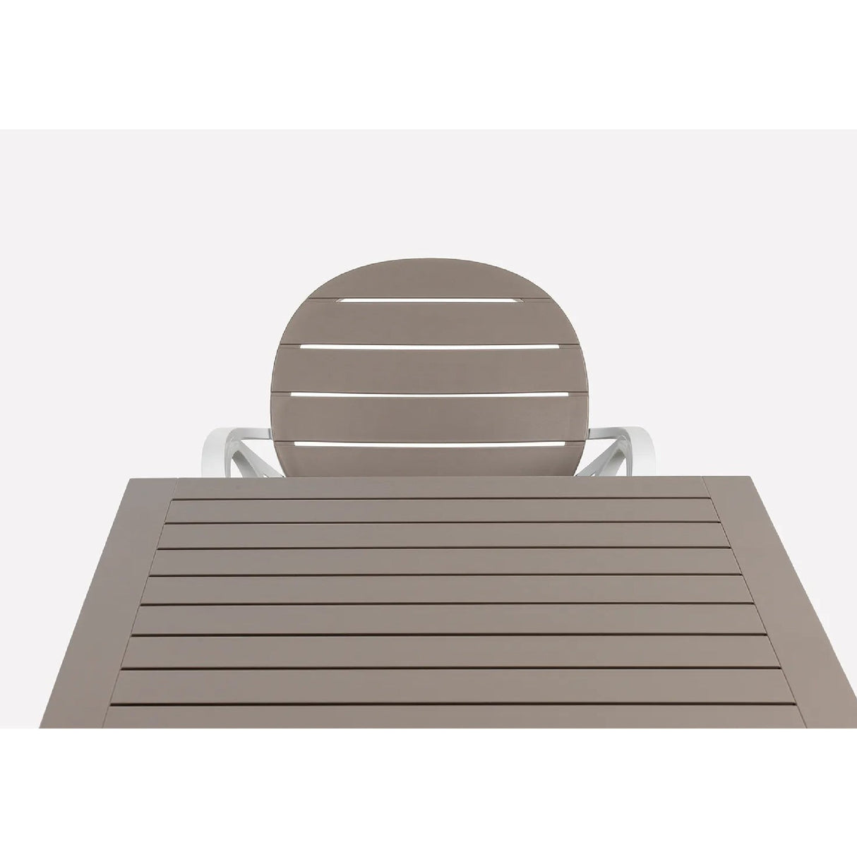 Rectangular Slatted Outdoor Dining Table – Cube – outdoor alternate view 10