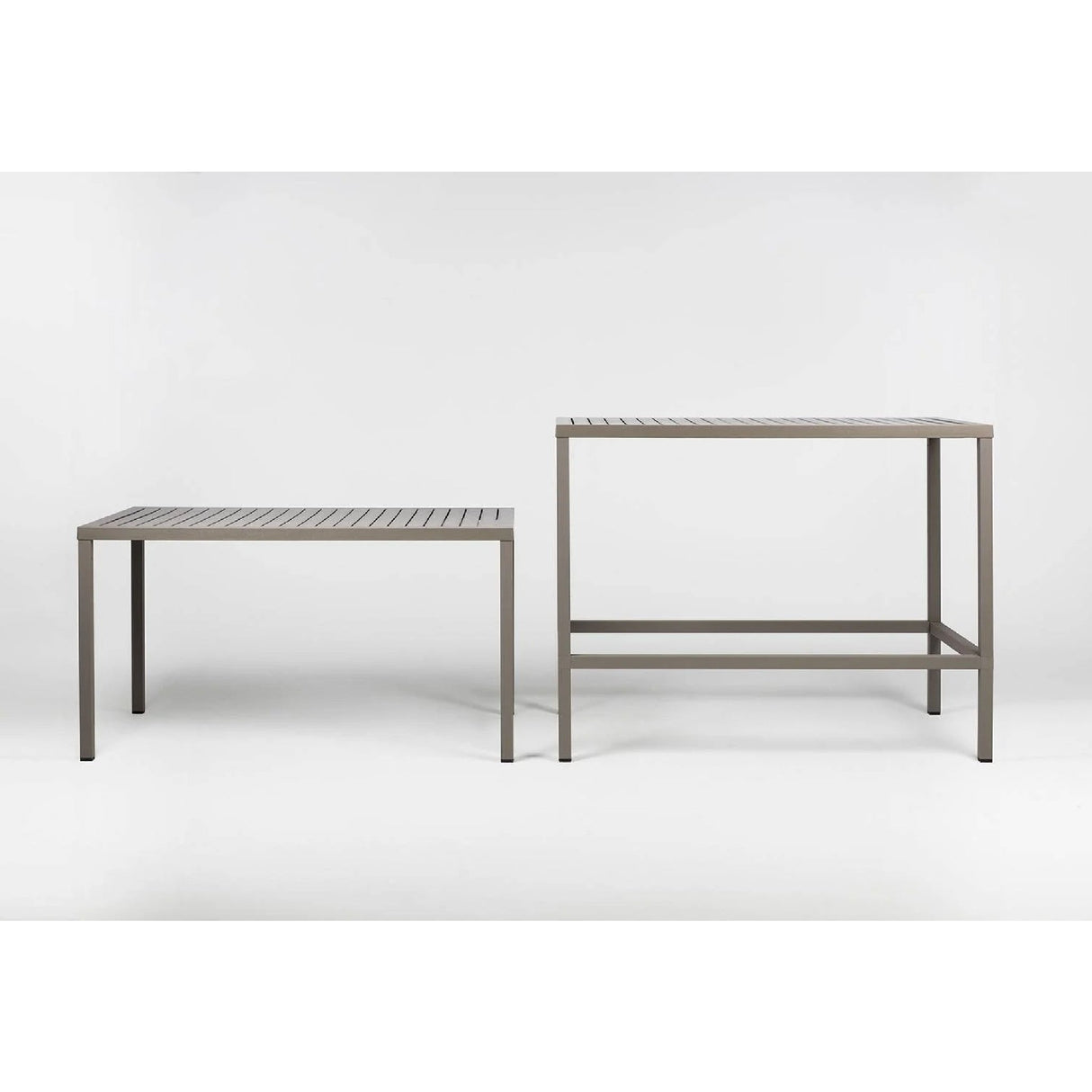 Rectangular Slatted Outdoor Dining Table – Cube – outdoor alternate view 11