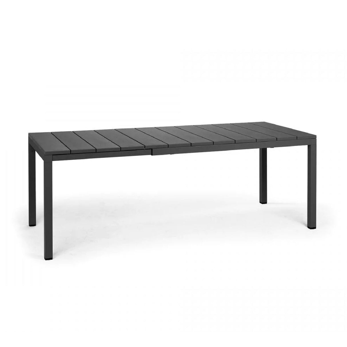 Aluminum Framed Extendible Outdoor Dining Table – Rio – outdoor side profile