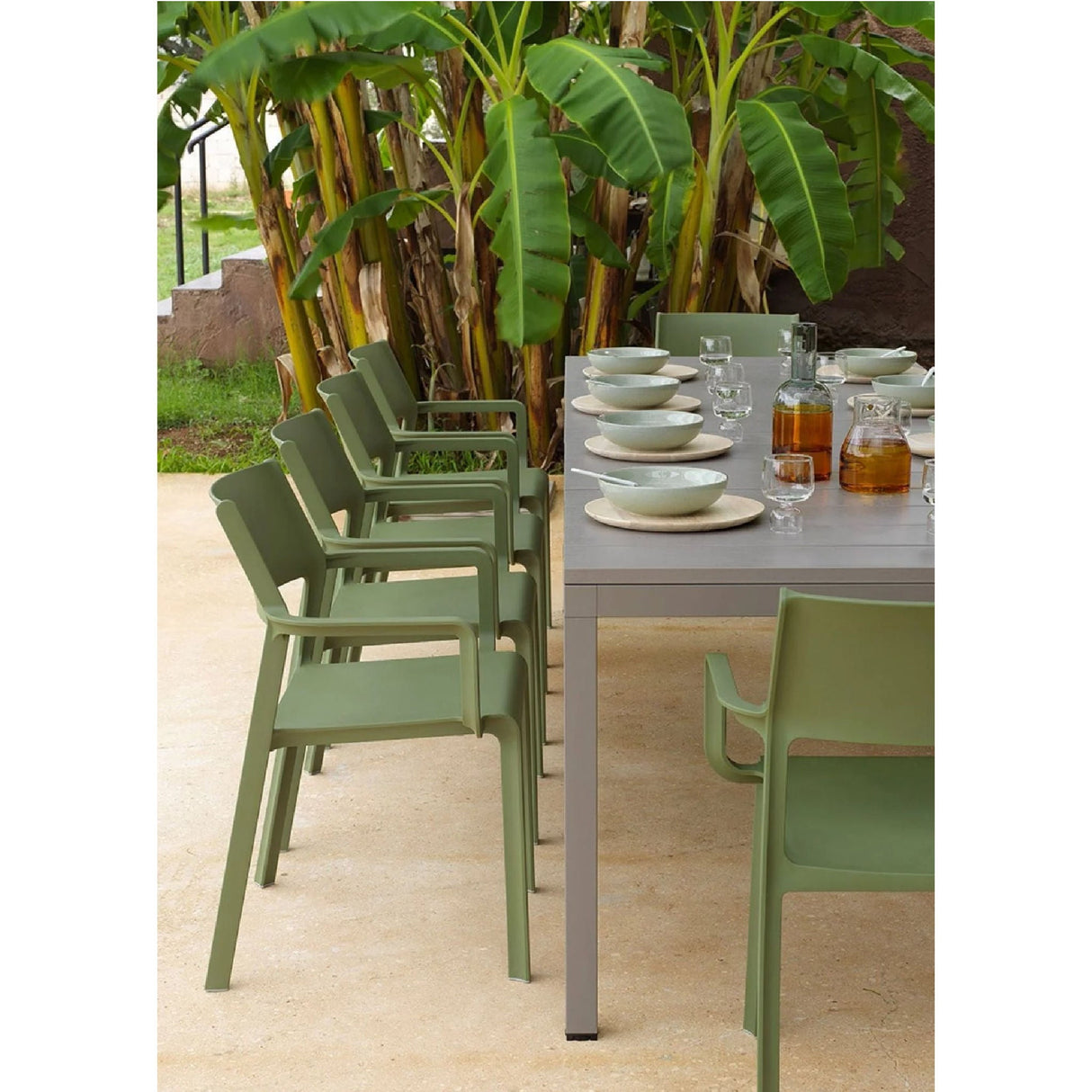 Aluminum Framed Extendible Outdoor Dining Table – Rio – outdoor alternate view 22