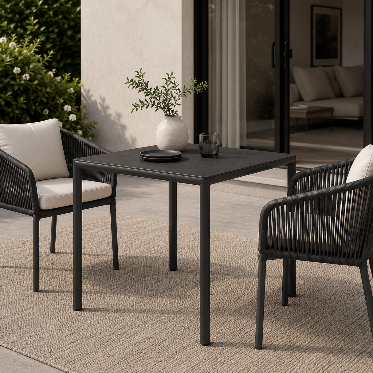 Aluminum Adjustable Outdoor Dining Table – Piave – outdoor alternate view 12
